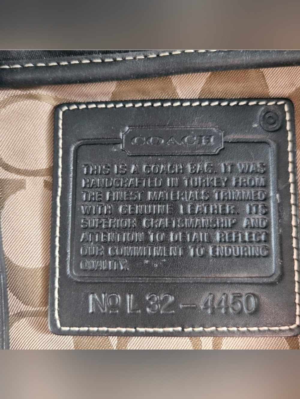 Coach Black Leather Tote with Matching Black Signature Wallet - Picture 13 of 15